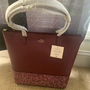 Kate Spade Greta Court Glitter Penny Tote -NWT